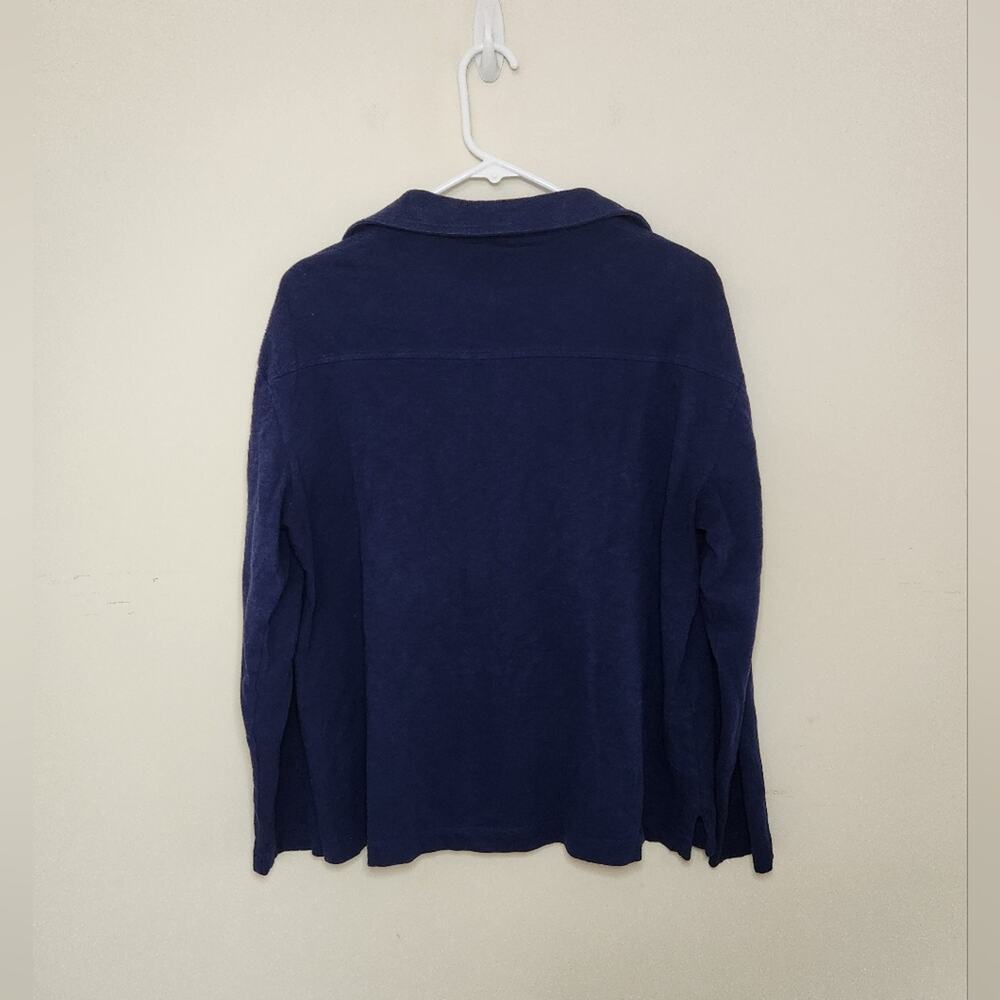 Women's Vineyard Vines Blue V Neck Shirt Sz Medium - Picture 4 of 6